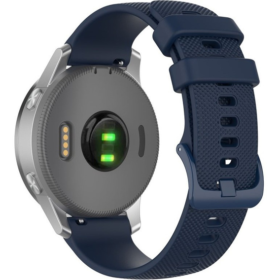 Силиконовый ремешок 18mm до Garmin Vivomove 3S / Vivoactive 4S, Dark Blue