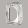 2в1 чехол и защитное стекло для часов Apple Watch 7/8/9 45mm, Transparent