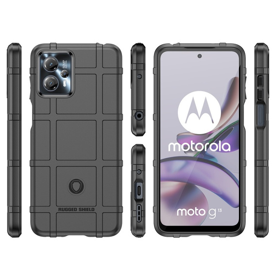Чoхол до Motorola Moto G13 / G23, Rugged Shield, чорний