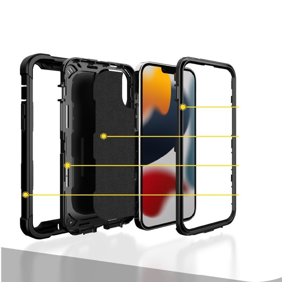 Чехол Armor Ring до iPhone 13 Pro Max, DualColor, Black