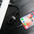 BASEUS Cafule Кабель Lightning 2A 3M - Grey/Black