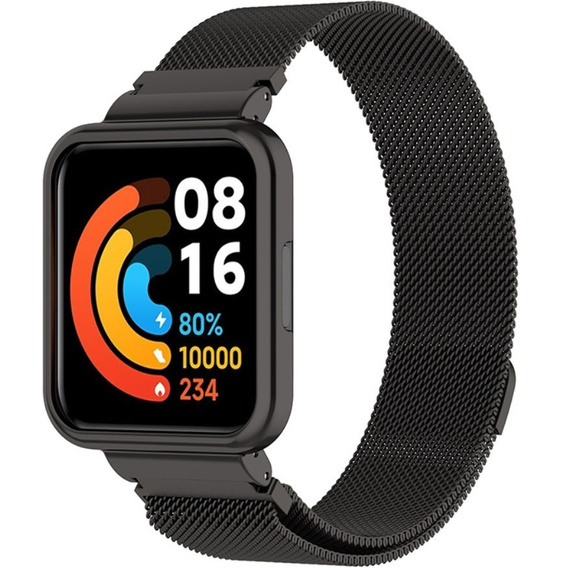 Металический браслет с чехлом для часов Xiaomi Redmi Watch 2 Lite, Black