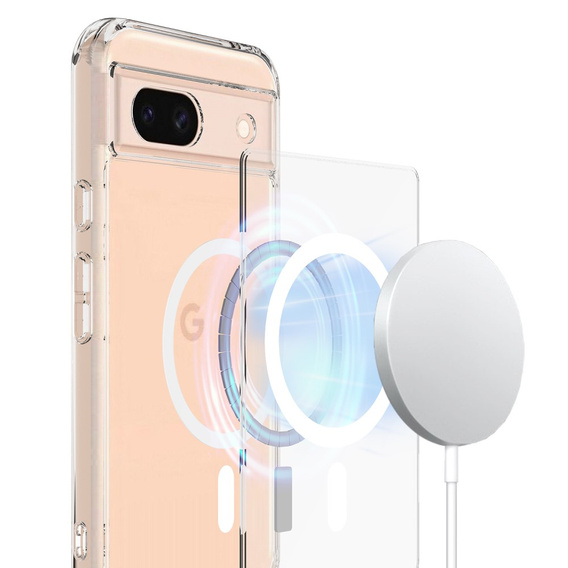 Чохол для Google Pixel 8A, Fusion Hybrid, для MagSafe, прозорий