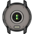 2в1 чехол и защитное стекло для часов Garmin Venu 2 Plus, Black