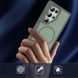 Чохол з рамкою для Samsung Galaxy S24 Ultra, для MagSafe, зелений