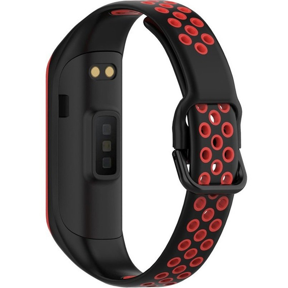 Силиконовый ремешок для Samsung Galaxy Fit 2 SM-R220, Black / Red