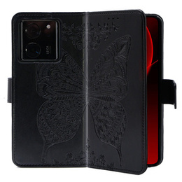 Чохол-книжка для Xiaomi 13T / 13T Pro, Butterfly, чорний
