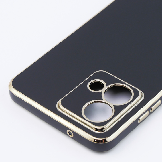 Чохол для Motorola Moto G84 5G, Glamour CamShield, чорний