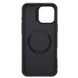 Чохол для iPhone 16 Pro Max, броньований Nillkin, Carbon Fiber, для Magsafe, золотий