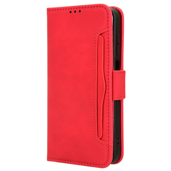 Футляр з клапаном для Samsung Galaxy M15 5G, Card Slot, червоний