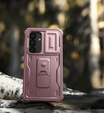 Броньований чохол для Samsung Galaxy S25, Dexnor Full Body (Two Frames), рожевий