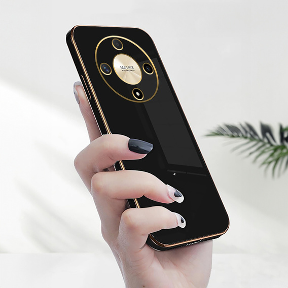 Чехол для Honor Magic 6 Lite 5G, Glamour CamShield, чёрный