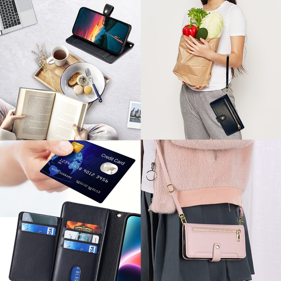 Чохол-книжка для Infinix Note 40 Pro, Wallet Zipper Pocket, чорний