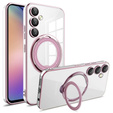 Магнитный чехол для Samsung Galaxy S24 FE, для MagSafe, розовый