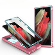 Чехол NOX Camera Slide Samsung Galaxy S23 Ultra, CamShield Slide, зеленый / розовый