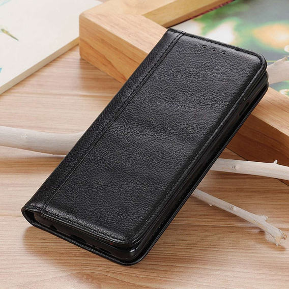 Чoхол до Xiaomi 13T / 13T Pro, Wallet Litchi Leather, чорний