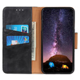Откидной чехол для Samsung Galaxy S25 Edge, Crazy Horse Wallet, чёрный