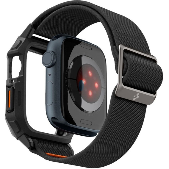 Чехол ремешок SPIGEN до Apple Watch 4/5/6/7/SE 44/45mm, Rugged Armor Pro, Charcoal Grey
