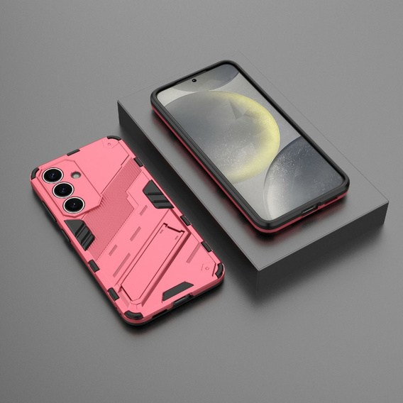 Чехол для Samsung Galaxy A56 5G, Military kickstand, розовый