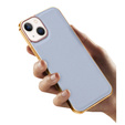 Чехол до iPhone 14, Cowhide Leather, серый