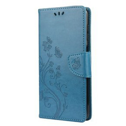 Откидной чехол для Samsung Galaxy A12 / M12 / A12 2021, Butterfly, синий
