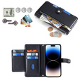 Чохол-книжка для iPhone 14 Pro Max, Wallet Zipper Pocket, чорний
