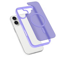 Матовый чехол для iPhone 17, для MagSafe, полупрозрачный фиолетовый