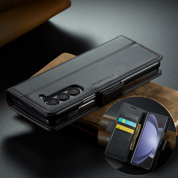 CASE фліп-чохол для Samsung Galaxy Z Fold6 5G, Litchi Wallet, чорний