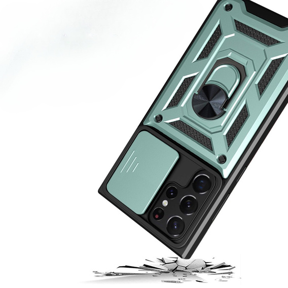 Чохол NOX Camera Slide Samsung Galaxy S23 Ultra, CamShield Slide, зелений