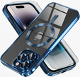 Чохол для iPhone 14 Pro Max, Electro MagSafe, м'яти + Скло на екран