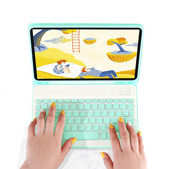 Чехол + клавиатура iPad 9.7 2017 / iPad 9.7 2018 / Air / Air 2, зелёный