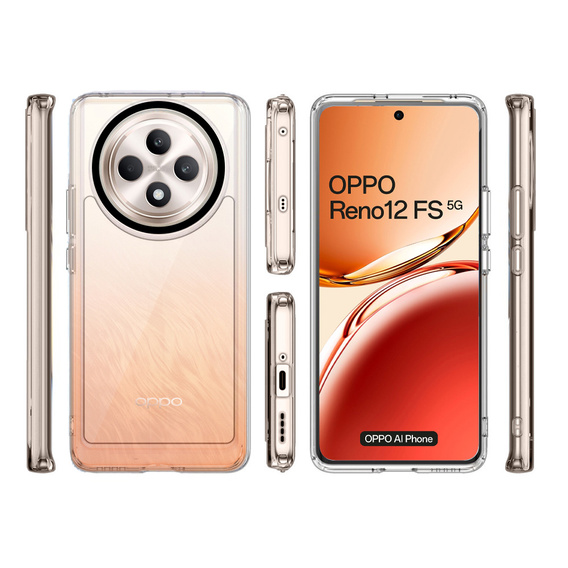 Чoхол до Oppo Reno 12FS / 12F, Fusion Hybrid, прозорий