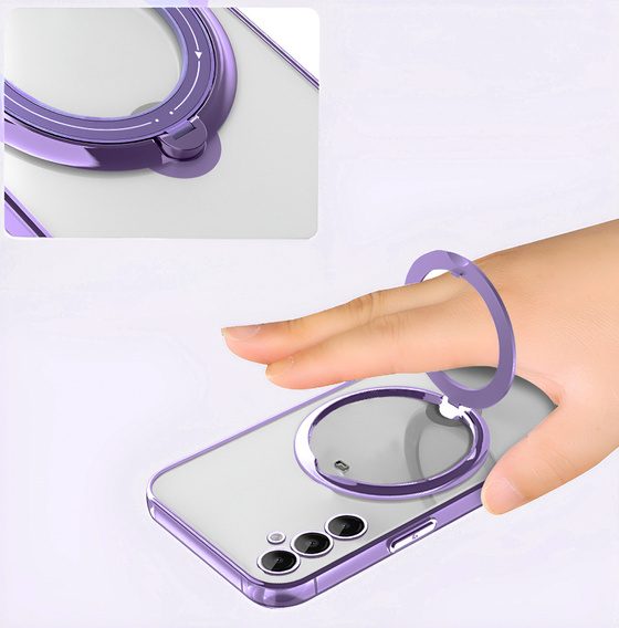 Магнитный чехол для Samsung Galaxy S25, для MagSafe, фиолетовый