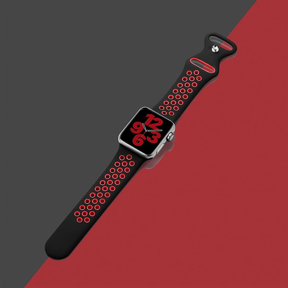 Ремінець  Hollow Apple Watch 7 45mm/6/5/4/SE 44mm/3/2/1 42mm - Black