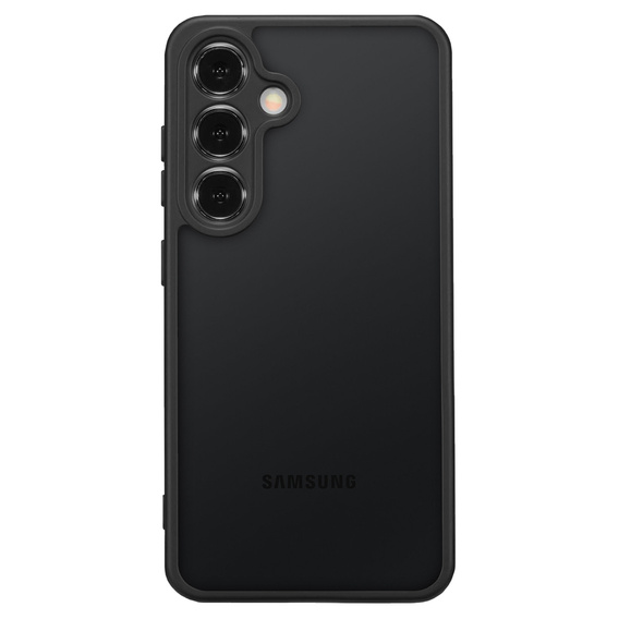 Чехол для Samsung Galaxy S24+ Plus, Fusion Hybrid, с защитой камеры, прозрачный / черный