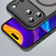 Матовый чехол для iPhone 17 Pro Max, для MagSafe, с защитой камеры, черный