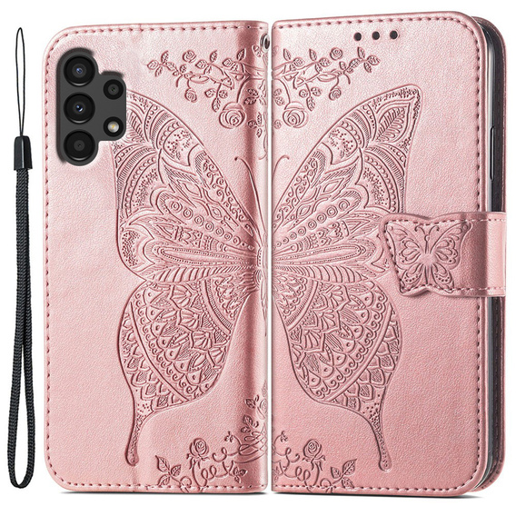 Чохол-книжка для Samsung Galaxy A13 4G, Butterfly, рожевий