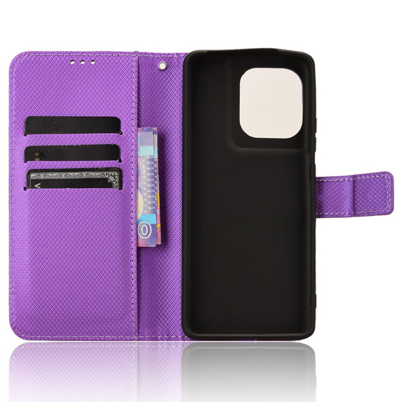 Чохол-книжка для Motorola Edge 50 Pro, Wallet Smart Magnet, фіолетовий