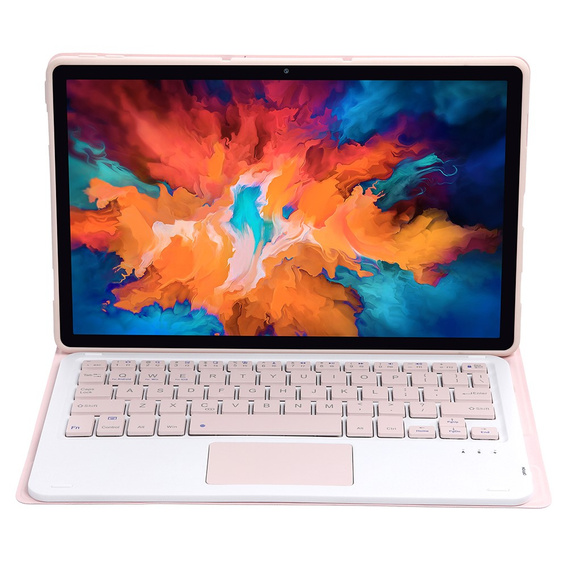 Чехол + клавиатура Lenovo Tab P11 J606F / Tab P11 5G, TouchPad Keyboard, розовый rose gold