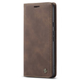 Чехол CASEME для Google Pixel 7 Pro, Leather Wallet Case, коричневый