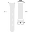 Резиновый браслет для Galaxy Watch4 40/44mm / Watch4 Classic 42/46mm - White