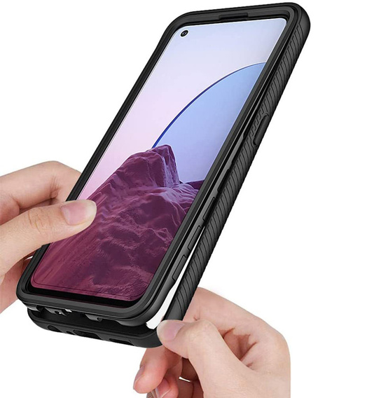 Чехол для Oppo Reno7 Lite, Shockproof, с пленкой, синий