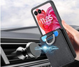 Чохол для Motorola Razr 50 Ultra, Card Slot Ring Case, чорний