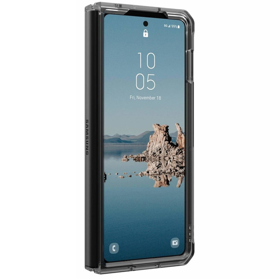 Чoхол Urban Armor Gear до Galaxy Z Fold 5 5G, Plyo MagSafe, прозорий / сірий