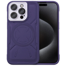 Чохол для iPhone 15 Pro Max, ERBORD Armor Mag, фіолетовий