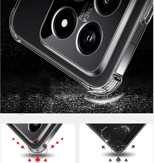 Чехол до Xiaomi 14T Pro, Dropproof, прозрачный