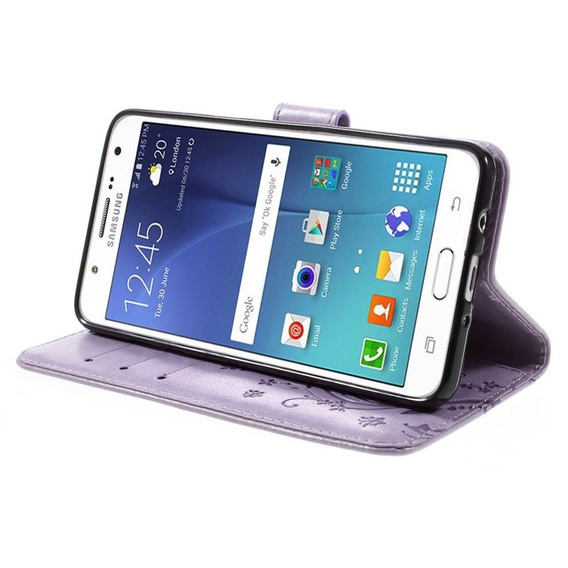 Чохол-книжка для Samsung Galaxy J5 2016, Butterfly, фіолетовий