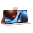 Футляр з клапаном для Realme GT 7 / 7T, Card Slot, рожевий