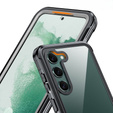 Чoхол Shockproof до Samsung Galaxy S22, із захисним екраном, чорний