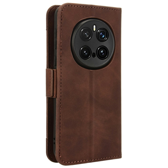 Футляр з клапаном для Honor Magic 7 Pro, Card Slot, коричневий